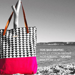 Sac cabas imprimé graphique Les petits pois - Collection 2019
