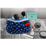 Trousse maquillage en tissu imperméabilisé Les petits pois - collection 2019